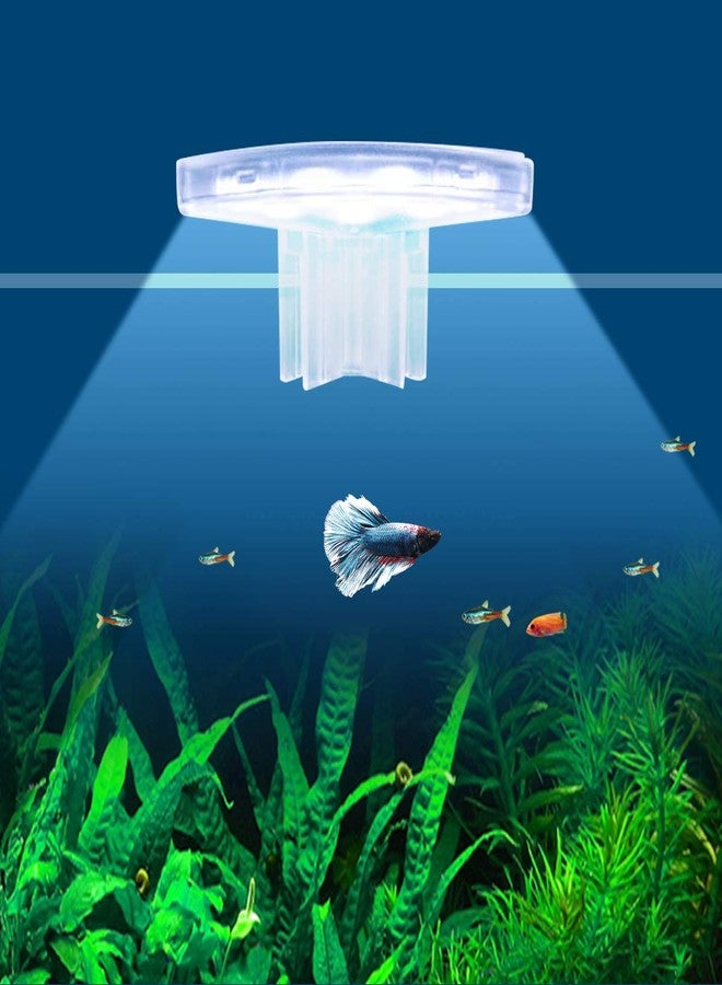 Dannisly M3 Fan Shape Aquarium Light 600lm Ultra Bright LED Clip Lamp 5W 12 LED White Fish Tank Lights - Image 1
